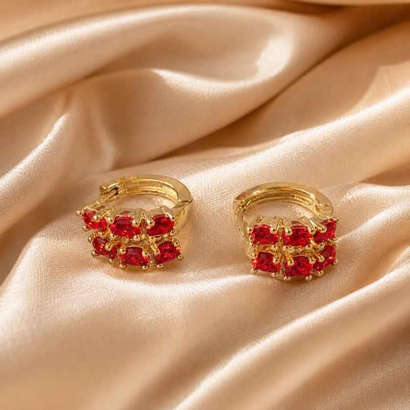 Aretes Célice Chapa de Oro | Zyanya Dorée