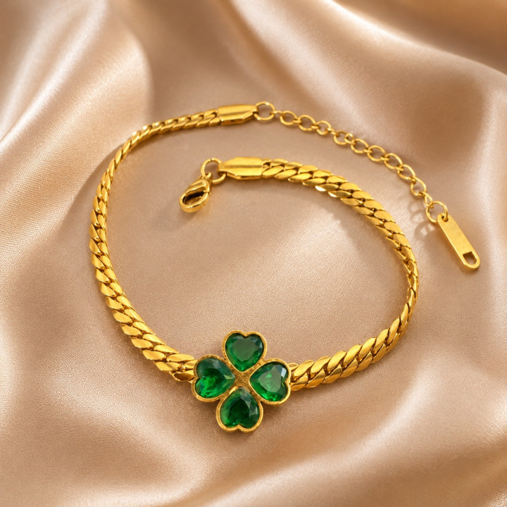 Pulsera Amélie Laminado en Oro | Zyanya Dorée
