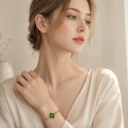 Pulsera Amélie Laminado en Oro | Zyanya Dorée