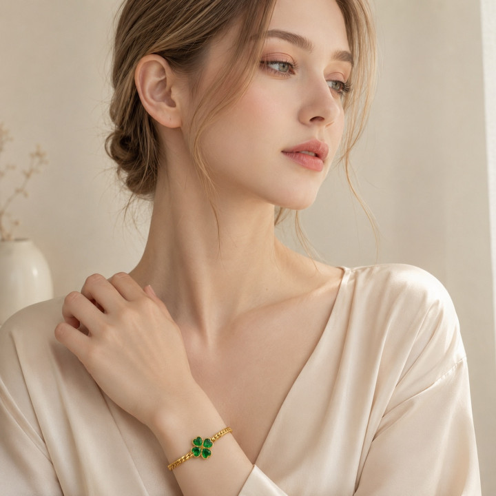 Pulsera Amélie Laminado en Oro | Zyanya Dorée