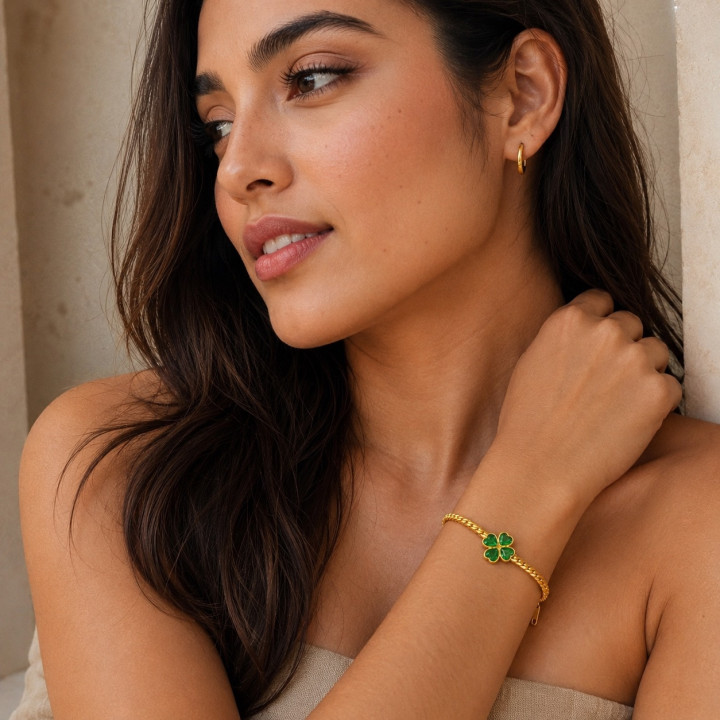 Pulsera Amélie Laminado en Oro | Zyanya Dorée