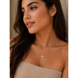 Collar Amélie Laminado en Oro | Zyanya Dorée