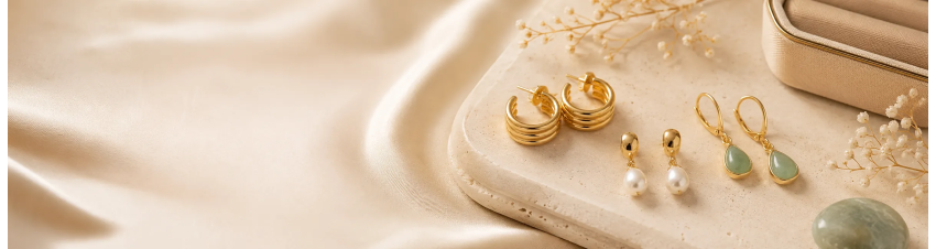 Aretes laminados en oro | Zyanya Dorée