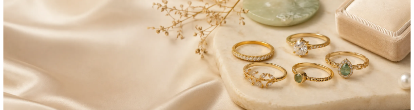 Anillos laminados en oro | Zyanya Dorée